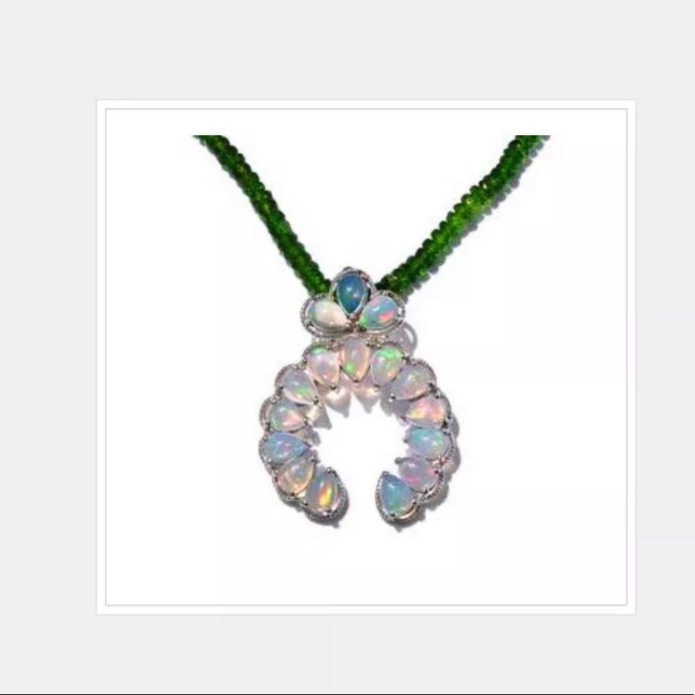 Ethiopian Opal Enhancer with Chrome Diopside